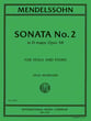 Sonata #2 in D Major, Op. 58 Viola and Piano cover